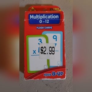 **FREE with any purchase!**Multiplication flash cards